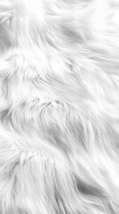 Obraz premium 24. A minimalistic, luxurious white fur with light gradients across the texture