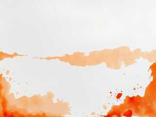 Obraz premium Grunge watercolor painting with peach and orange tones, background, paint