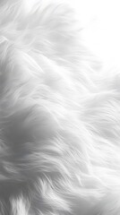 Obraz premium 32. A gently rippling white fur texture under soft, diffused lighting