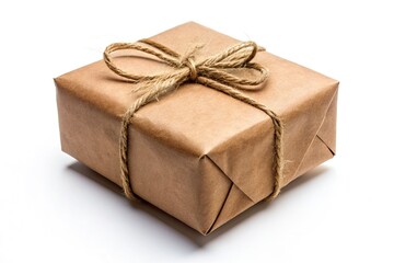 Brown Gift Box, Kraft Paper, Twine, Packaging, Delivery, Fashion Photography