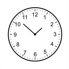 clock isolated on white