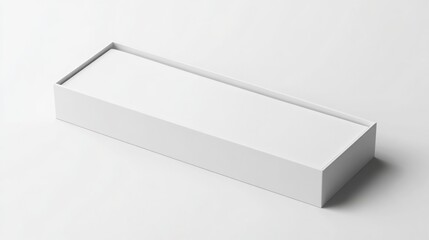 Naklejka premium White sliding box mockup for branding, jewelry, or presentation with pastel tones