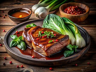 Delicious Gochujang Steak & Bok Choy - Gourmet Asian Fusion Dish