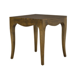 Brown wooden table isolated png. Table isolated on transparent background Furniture, interior object. PNG format.