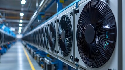 Production of Coolers fans at the modern factory