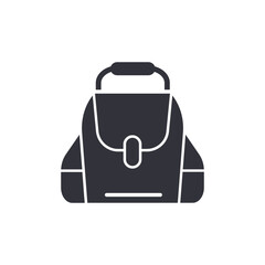 Camera bag solid icons, minimalist vector illustration ,simple transparent graphic element .Isolated on white background