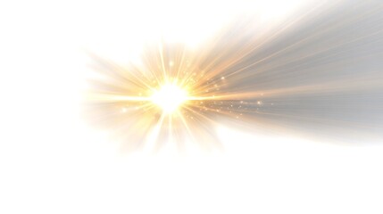 Sunbeam rays in different colors overlay
