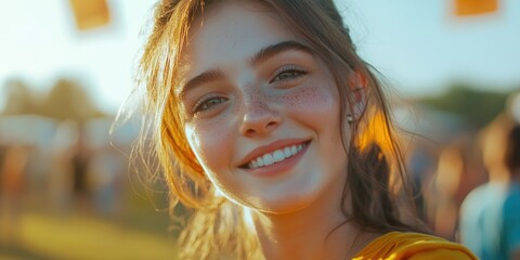 Smiling Girl at Event