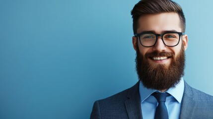 Professional Business Beard Man Smiling