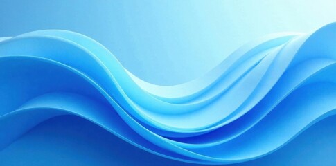 Fototapeta premium Blue gradient swirls, sharp edges, business card mock-up, shadow, photo