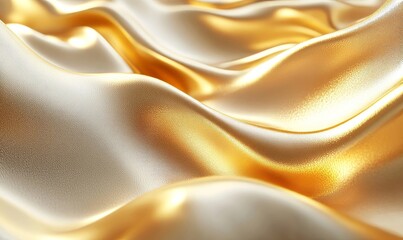 Obraz premium Abstract colorful waves, iridescent design, 3d render, Generative AI