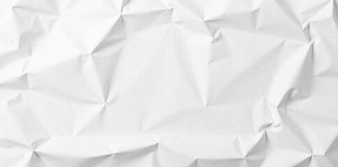 Obraz premium Crumpled white poster, uneven surface Intense creases and shadows , vintage, paper texture