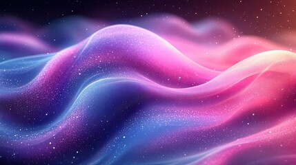 Obraz premium Abstract pastel purple holographic banner background with blurred grainy gradient, soft noise effect, and vintage retro design.