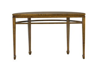 Brown wooden table isolated png. Table isolated on transparent background Furniture, interior object. PNG format.