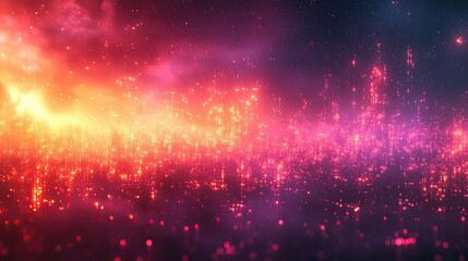 Abstract pixel retro 8-bit neon pink red purple orange neon video game glitch noise texture, resembling a square retro video game pixelated background with a lo-fi psychedelic cartoon 80s 90s texture.