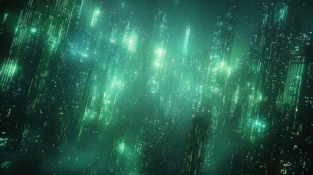 Abstract pixelated interlaced green blue 8-bit cyber retro game glitch TV static pixel noise texture background evokes a futuristic glitched cyberpunk rave 80s, 90s, 2000s aesthetic with a lo-fi chip