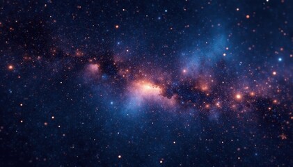 Obraz premium Inky black canvas, countless glittering stars , astronomy, astro-photography, galaxy