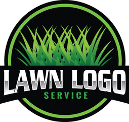 lawncare logo with editable vector file