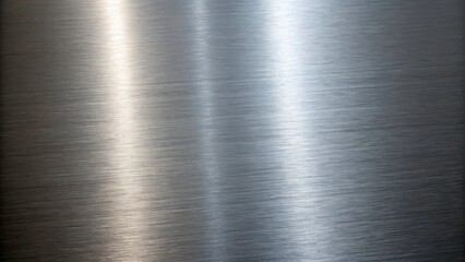 Polished Stainless Steel Surface Texture with Light Reflections