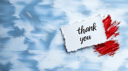 Artistic thank you card design pastel background creative layout