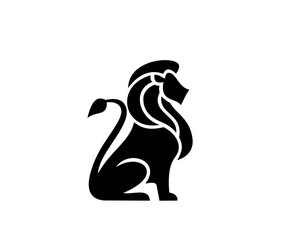 Lion silhouette vector