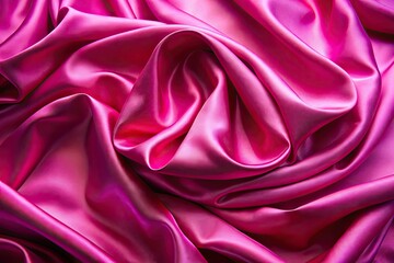 Obraz premium Elegant Pink Silk Background, Aerial Photography, Soft Folds