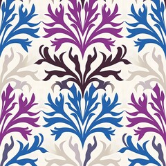 A dynamic composition highlighting a seamless modern Thai pattern, blending abstract shapes with vibrant colors, suitable for contemporary marketing campaigns,