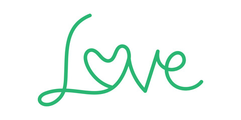handwritten love typography with heart, love text with heart for valentine's day, calligraphy love font outline, love typography for valentine, lovely text hand drawn