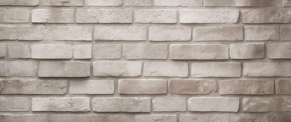 Fototapeta premium Neutral toned textured brick wall background perfect for cover pages and creative design projects offering a versatile aesthetic for various uses.