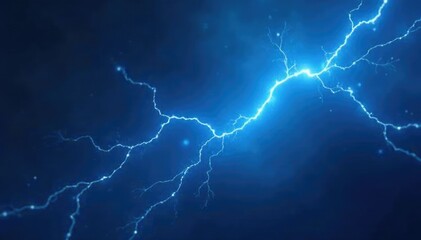Electric blue flashes electrify the background, blue, light