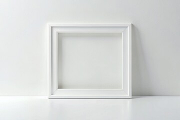 Empty White Frame, Modern Photography, Minimalist Product Display, Mockup, Empty Frame, Photo Display,  Empty Space,  Blank Frame,  Digital Art,  Studio Photography,  Product Photography Background