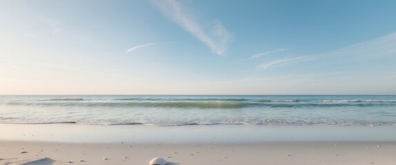 time on the beach , copy space concept for wallpaper or background