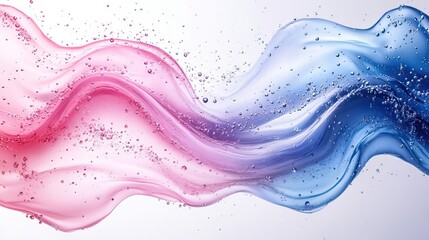 Banner with water ripples, soft colors, and light background. Transparent water, detailed texture for health, beauty, and eco-friendly promotions.