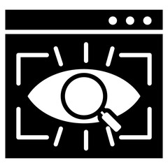 Perception Glyph Icon