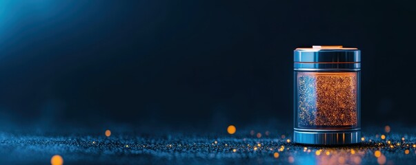 Small diamond battery with a sleek design for efficient power solutions and long-lasting performance.