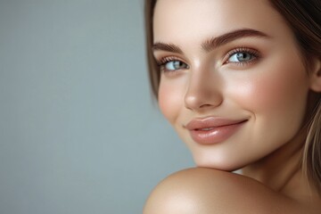 Portrait of a young woman smiling and looking directly at the camera