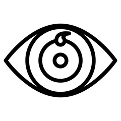 Eye line icon
