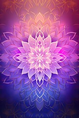 Obraz premium Blue pink floral texture with luminous bokeh