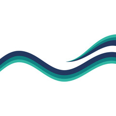 Business Wave Border