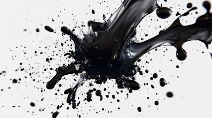 Black Fireworks Splashes: Black fireworks splashes illustration,