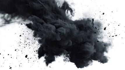 Black Fireworks Splashes: Black fireworks splashes illustration,