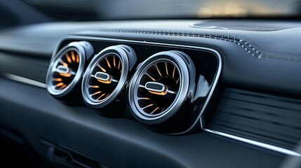Modern Car Interior Air Vents Stylish Design
