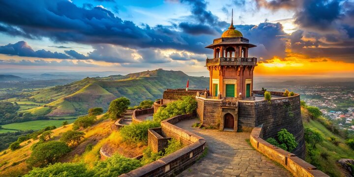 Fort View Tower Korigad Pune India - Scenic Portrait Photography