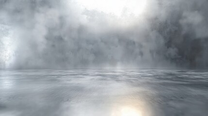 Fototapeta premium Polished steel background with diffused highlights and smooth reflections