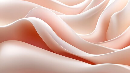 Abstract Rose Petal Swirls Soft Hues