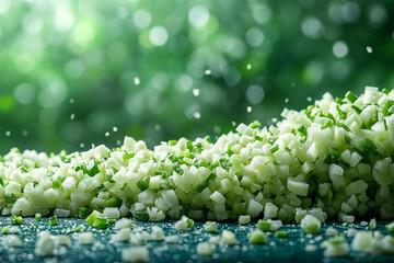 Finely Chopped Green Onions And Celery A Culinary Delight
