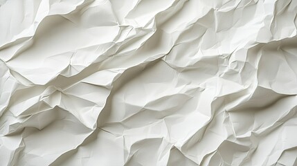 Obraz premium AI-Generated High-Resolution Wrinkled White Paper Texture for Poster and Background Design