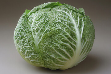 Fototapeta premium A whole head of fresh green napa cabbage