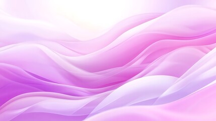 Obraz premium Abstract Pink and White Flowing Fabric Waves