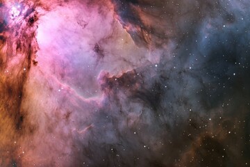 Space Nebula Gradient: A colorful nebula in space with colors transitioning from vibrant pinks and purples to deep blues and blacks. 